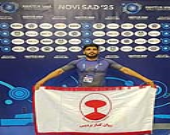 افتخار آفرینی در عرصه جهانی، ورزشکار شرکت روان گداز پردیس روی سکوی افتخار ایستاد