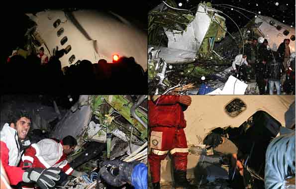 33 مجروح و 77 کشته حاصل سقوط هواپیما در ارومیه