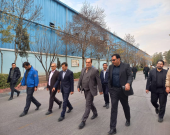 بازدید فرماندار ساوه از شرکت نیک‌آلومینیوم کاوه