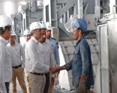 بازدید میدانی مهندس زحمتکش از واحدهای مختلف کارخانه مجتمع آلومینیوم